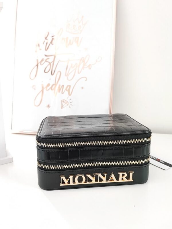 Monnari damski kuferek na biżuterię czarny design