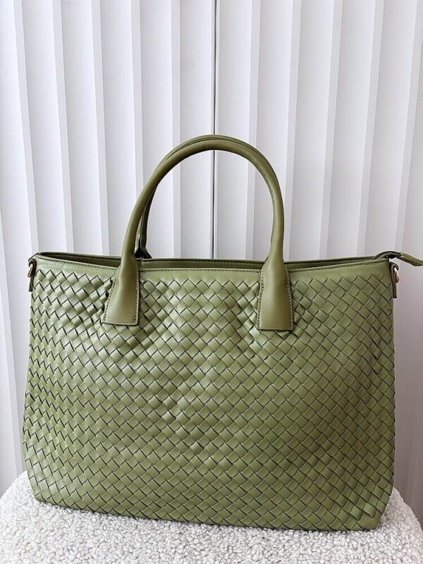 Gallantry torba shopper zielona plecionka